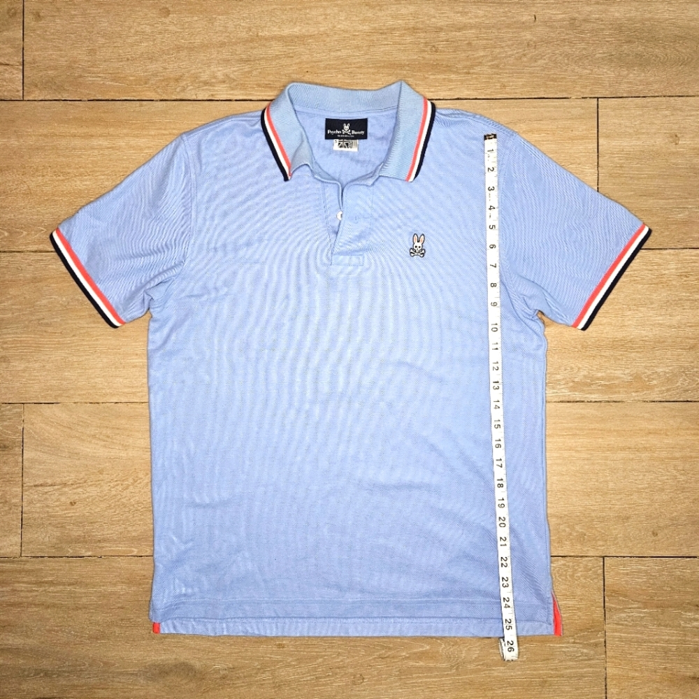 Psycho Bunny Golf Polo, Blue, Mens Size 5
